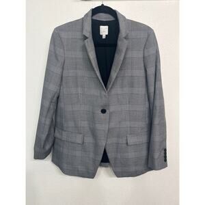 HATCH x J. Crew Maternity Regent Blazer in Gray Glen Plaid Size 1 Small-Medium